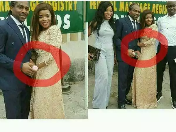 Laura Ikeji called out for being pregnant before her wedding (Photos)